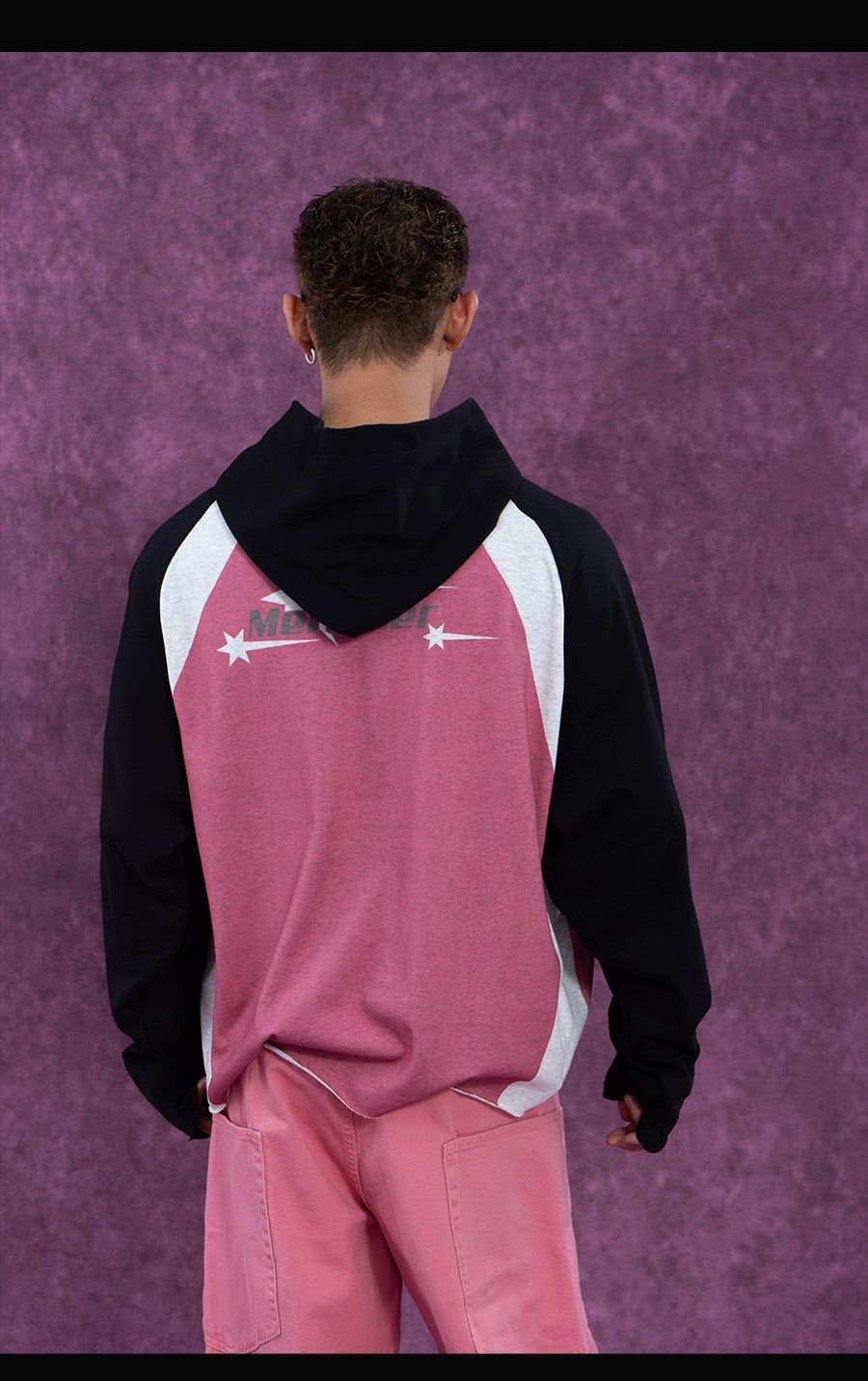 CLP Unisex Black & Red Print Oversized Hoodie-Red-M-Free Shipping Leatheretro