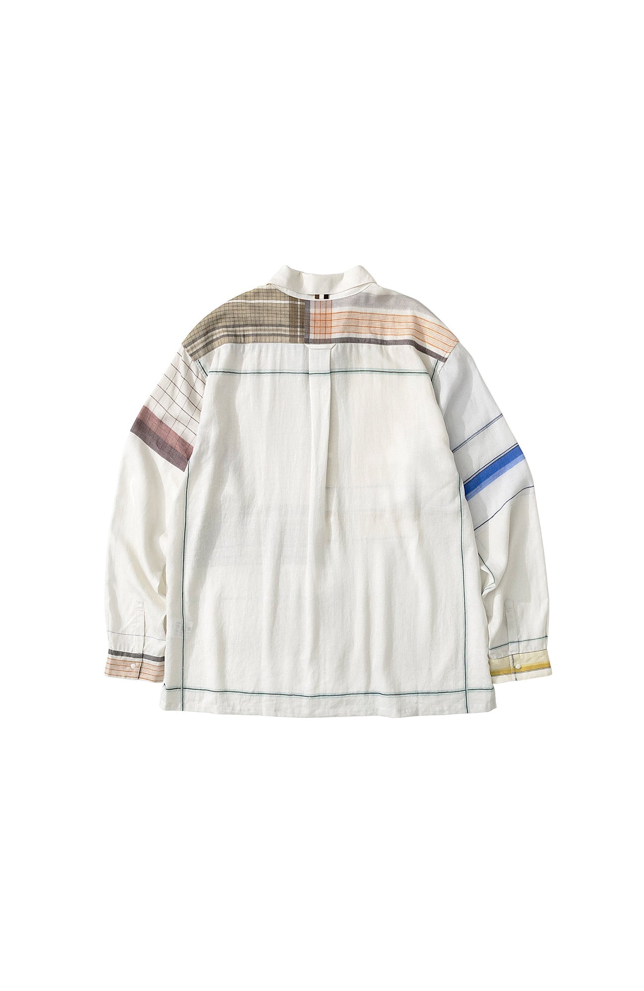 URBAN+FOREST Patchwork Plaid Shirt-Shirt-S-Free Shipping Leatheretro