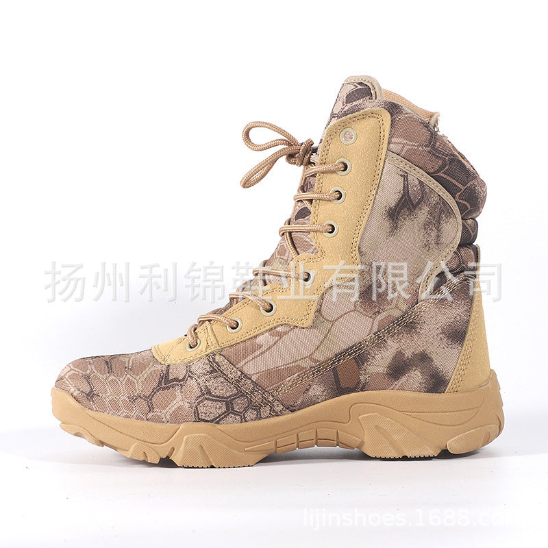 Men Outdoor Camouflage Hiking Tactical Boots-boots-G-39-Free Shipping Leatheretro