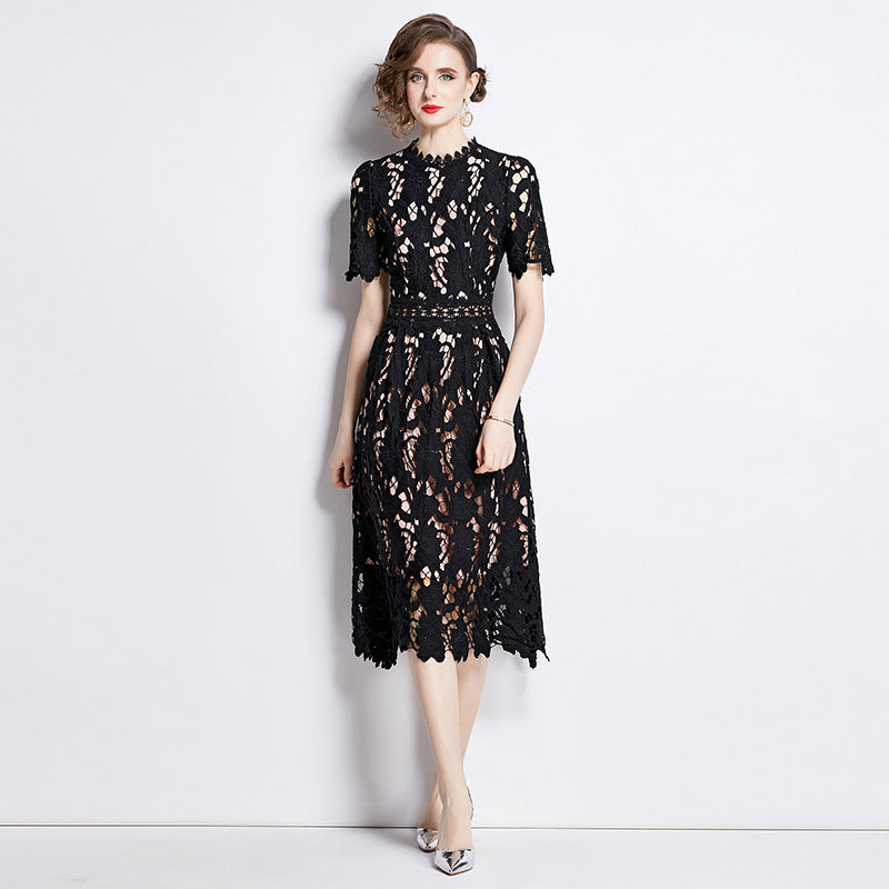 Luxury Fashion A Line Black Party Dresses-Dresses-Black-2XL-Free Shipping Leatheretro