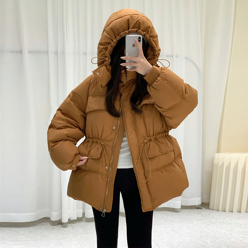 Fashion Short Women's Warm Down Jacket Coats-Coats & Jackets-Pumpkin orange-S 45-60 Kg-Free Shipping Leatheretro