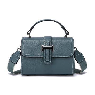 Genuine Leather Crossbody Bag for Women-Handbags-Blue-Free Shipping Leatheretro