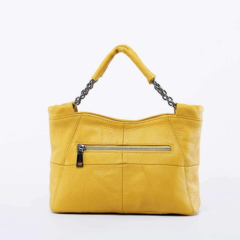 100% Genuine Top Grain Leather Women's Handbag-Handbags-Black-Free Shipping Leatheretro