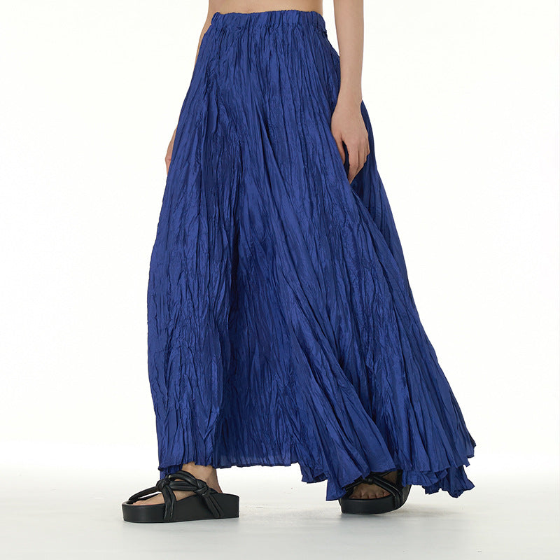 Flowy Plus Sizes Skirts-Skirts-Blue-1-One Size-Free Shipping Leatheretro