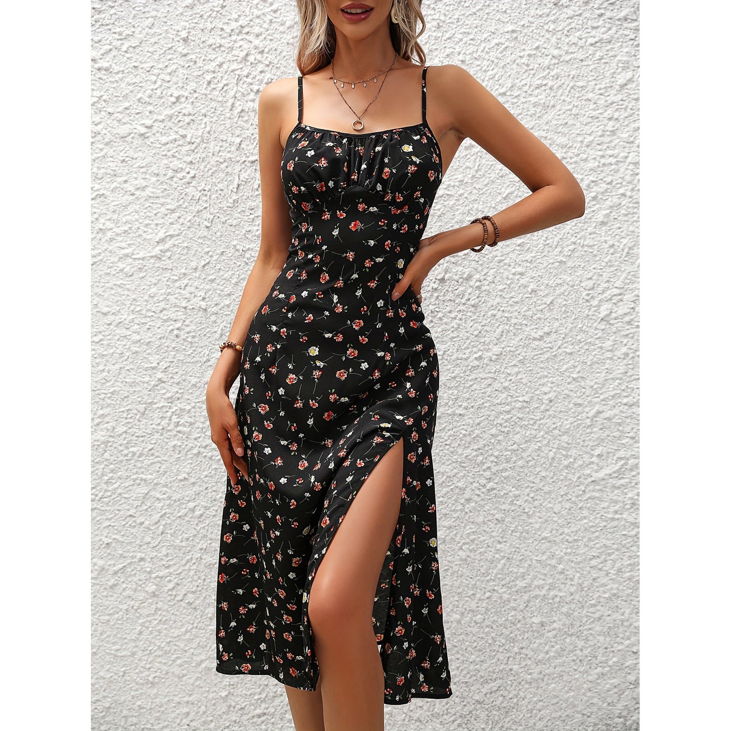 Casual Summer Daily Sleeveless Daily Dresses-Dresses-Black-S-Free Shipping Leatheretro