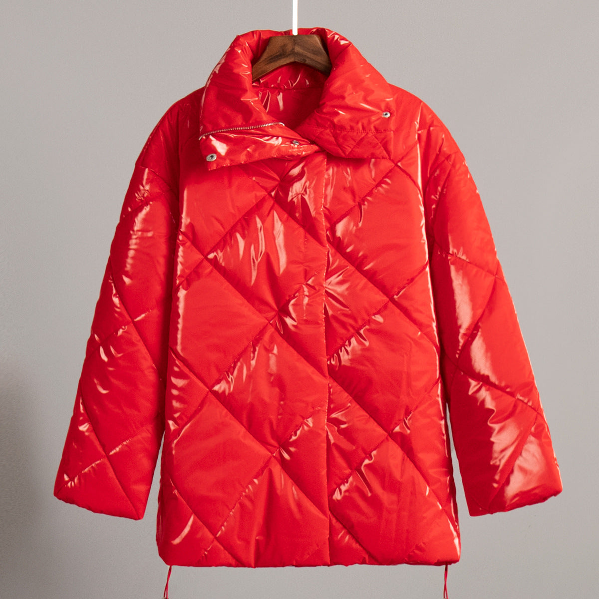 Fashion Casual Winter Cotton Jacket Coats-Outerwear-Red-S-Free Shipping Leatheretro