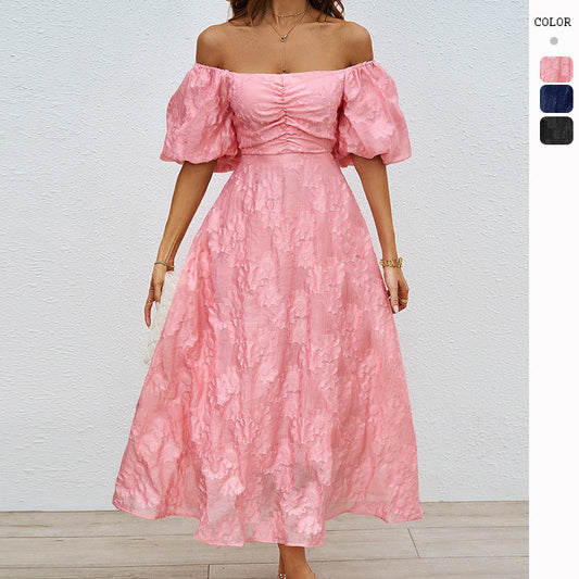 Elegant Classy Summer Princess Dresses-Dresses-Pink-S-Free Shipping Leatheretro