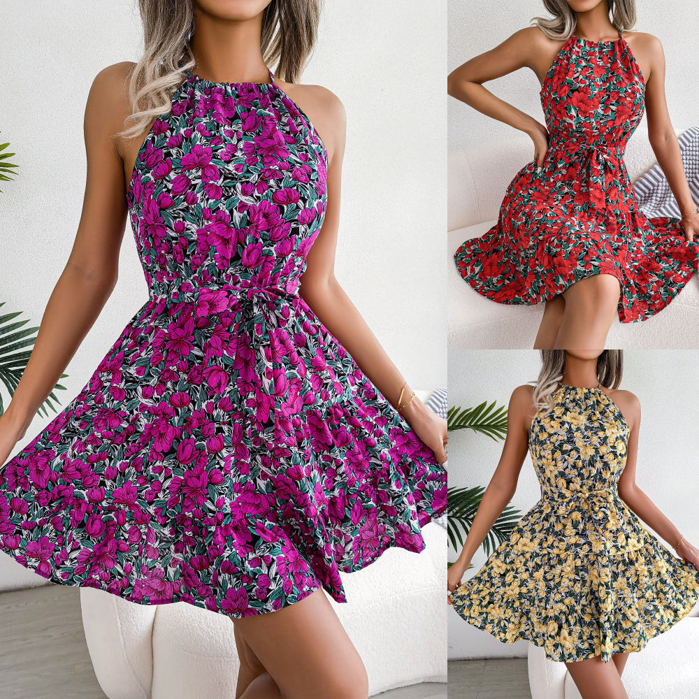 Sexy Summer Vacation Dresses for Women-Dresses-Red-S-Free Shipping Leatheretro