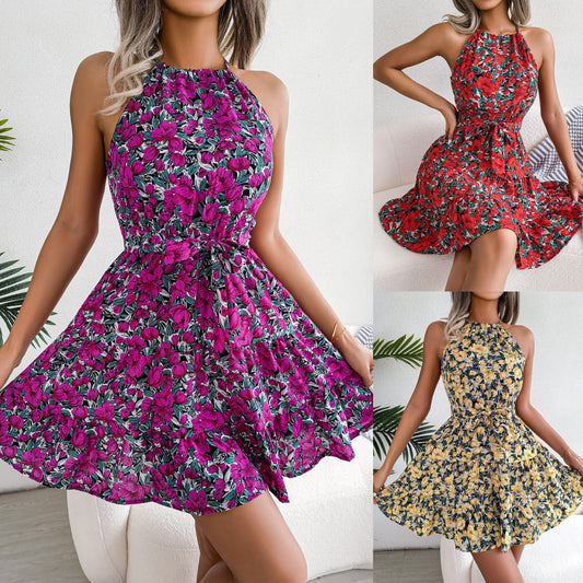 Sexy Summer Vacation Dresses for Women-Dresses-Red-S-Free Shipping Leatheretro