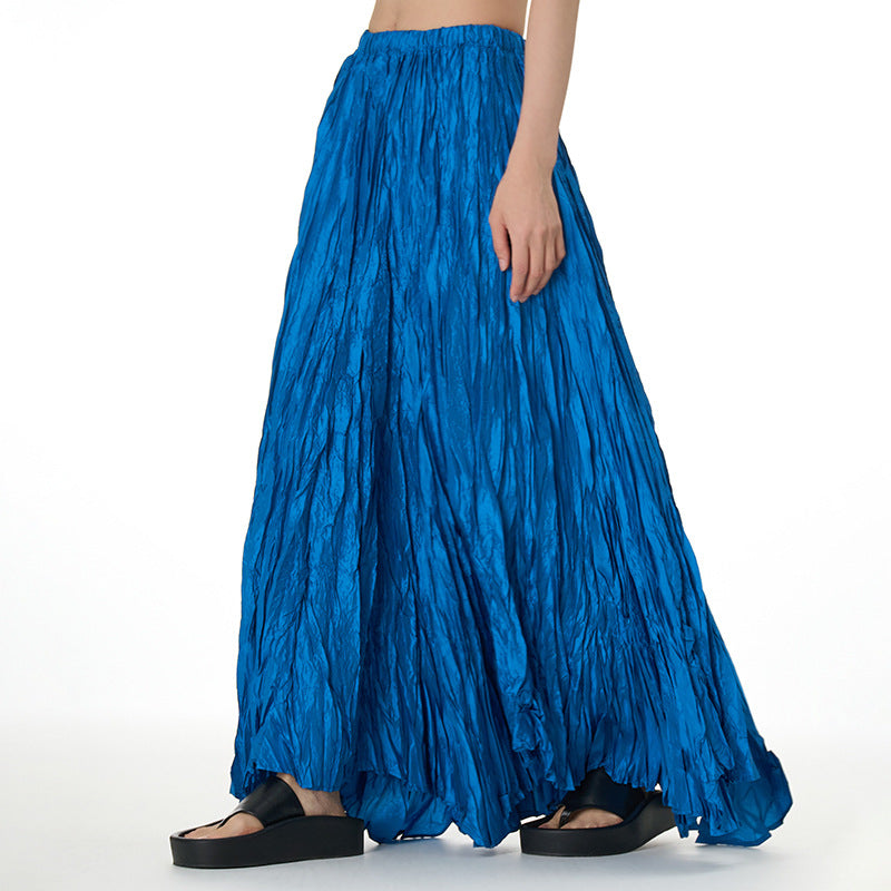 Flowy Plus Sizes Skirts-Skirts-Blue-One Size-Free Shipping Leatheretro