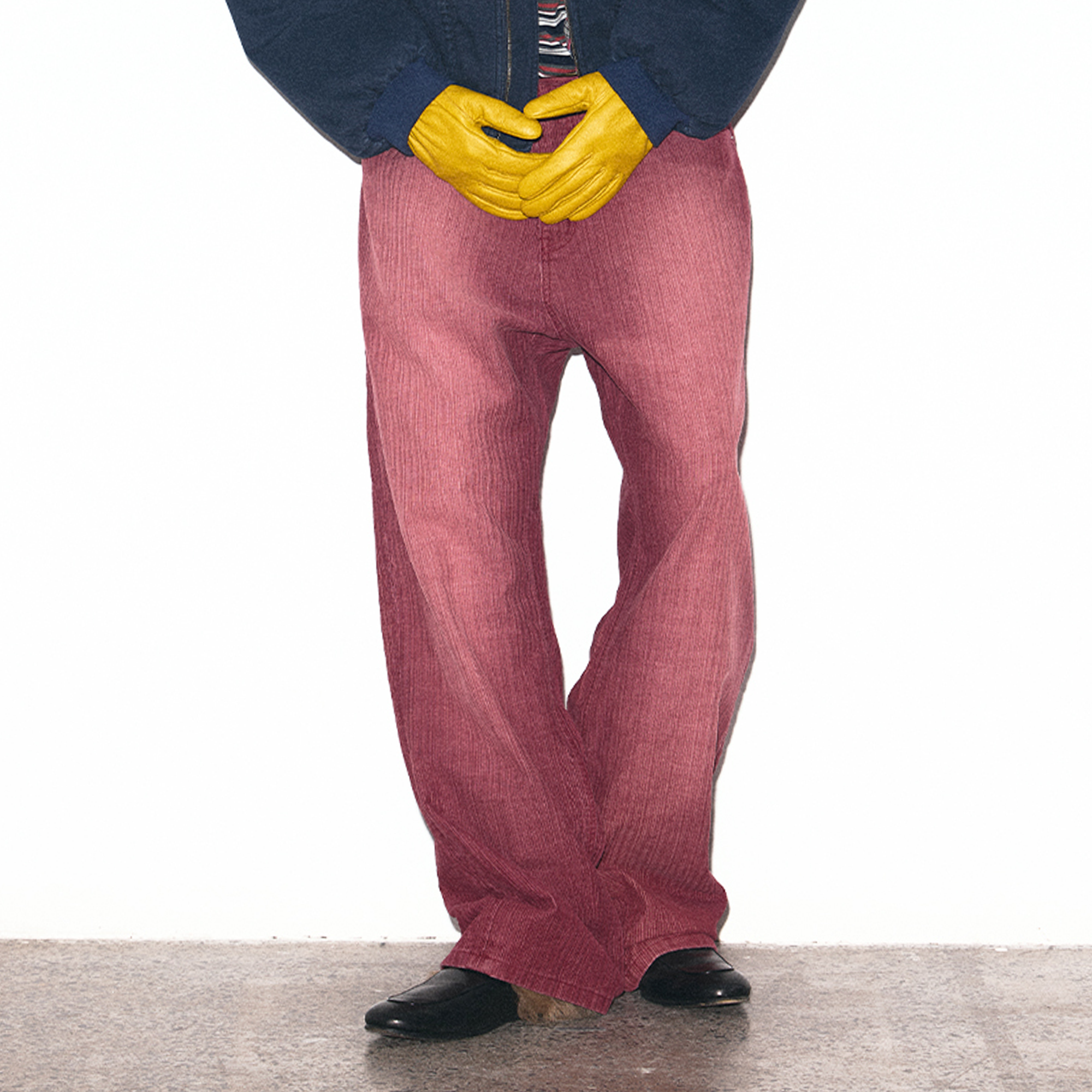 TRECLUB Washed Striped Straight-Leg Jeans-Jeans-S (Preorder)-Blue-Free Shipping Leatheretro