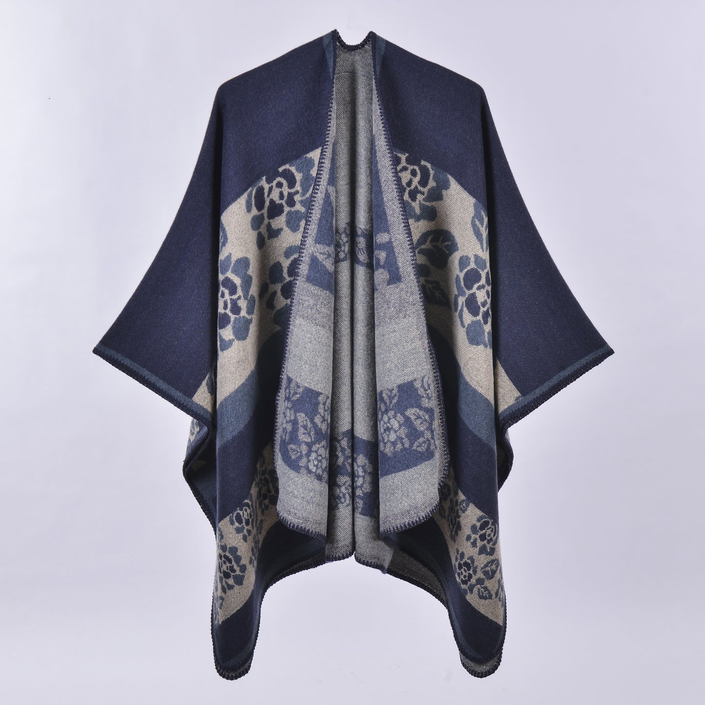 Casual Faux Cashmere Ethnic Versatile Warm Cloak-Scarves & Shawls-10-130*150CM-Free Shipping Leatheretro