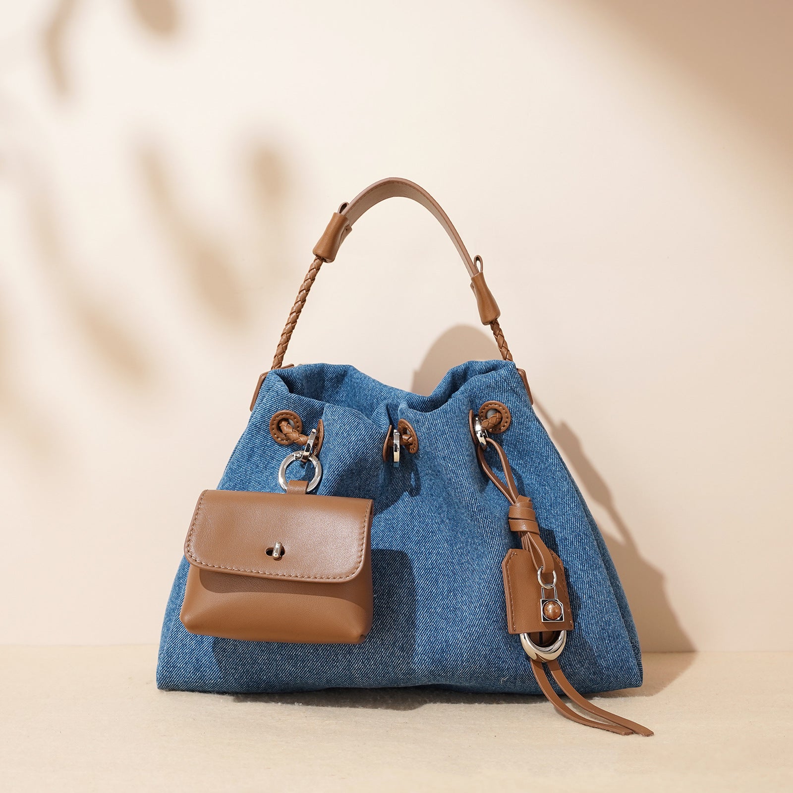 Summer Denim Shoulder Bag-Shoulder Bags-A-Free Shipping Leatheretro