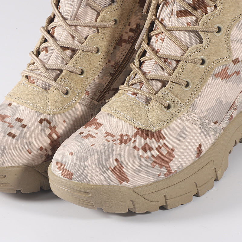 Men Outdoor Camouflage Hiking Tactical Boots-boots-A-39-Free Shipping Leatheretro