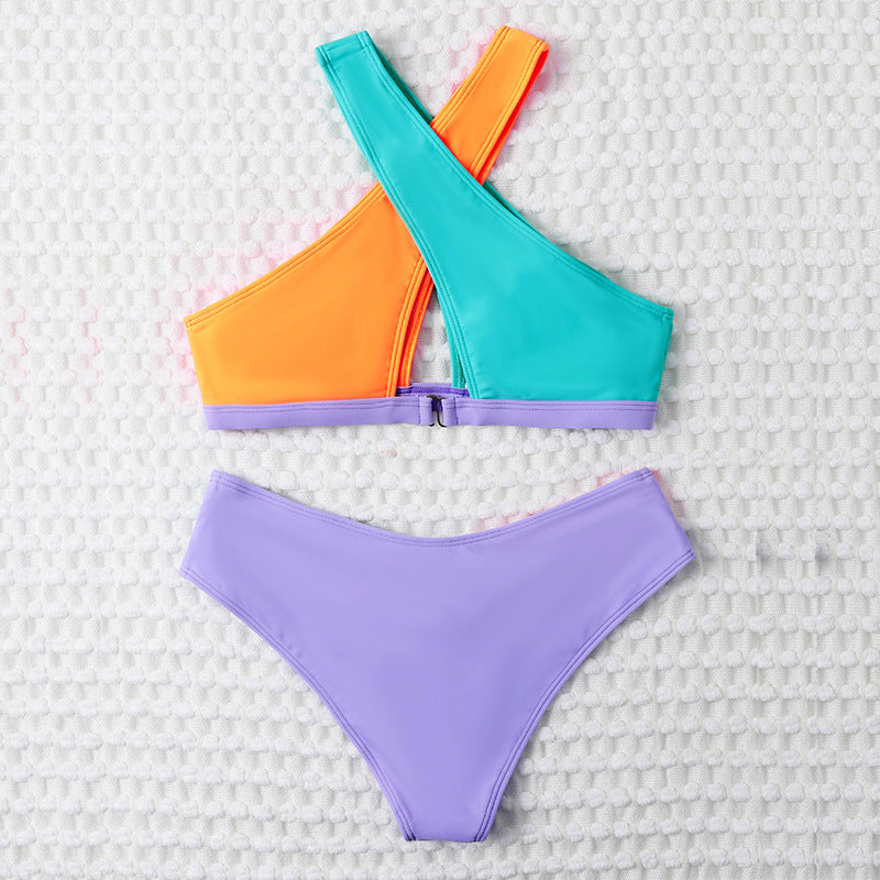 Sexy Colorful Women Summer Beach Bikini Swimsuits-Swimwear-A-S-Free Shipping Leatheretro