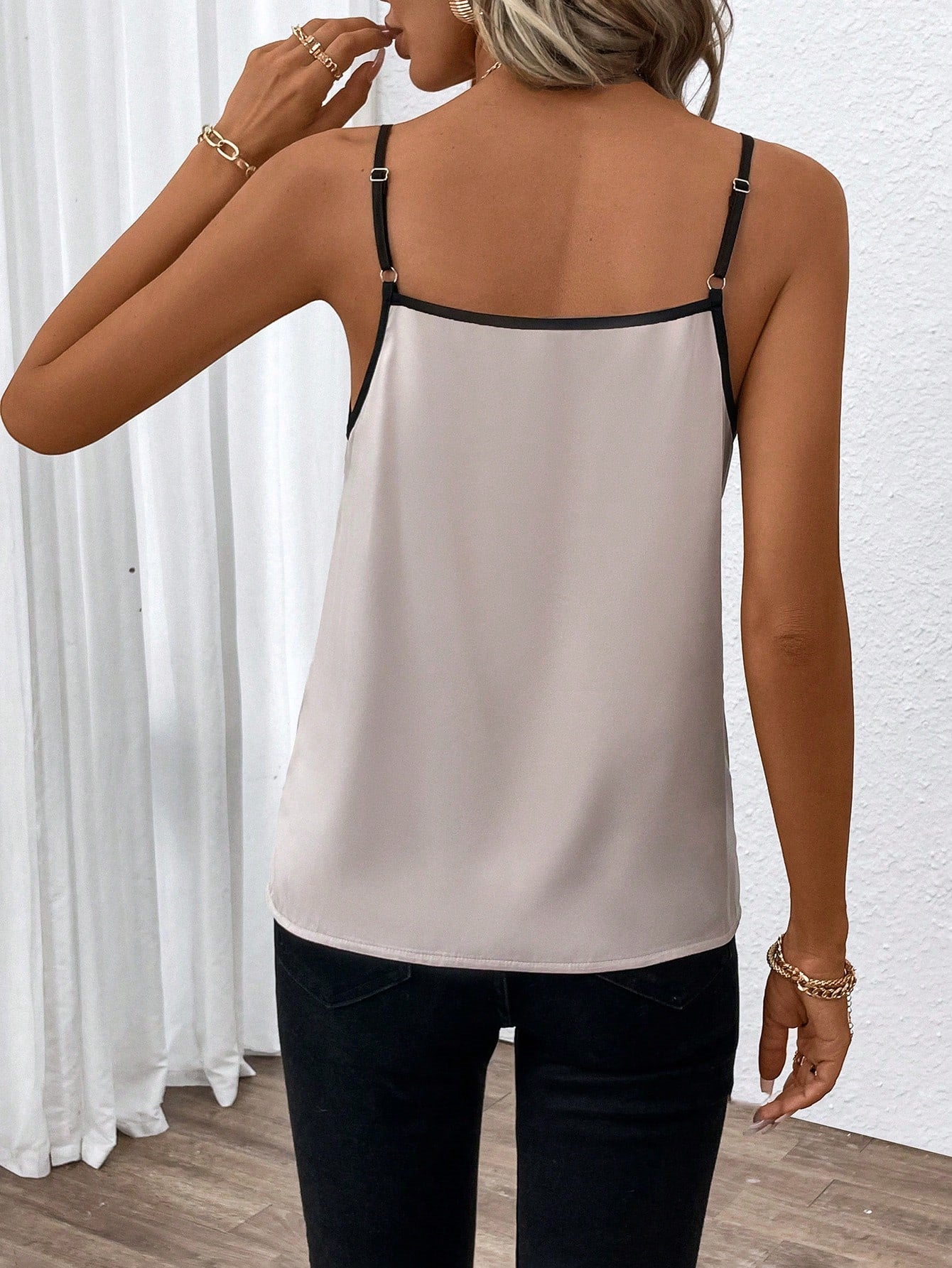 Sexy Summer V Neck Sleeveless Tank Tops-Shirts & Tops-Ivory-S-Free Shipping Leatheretro