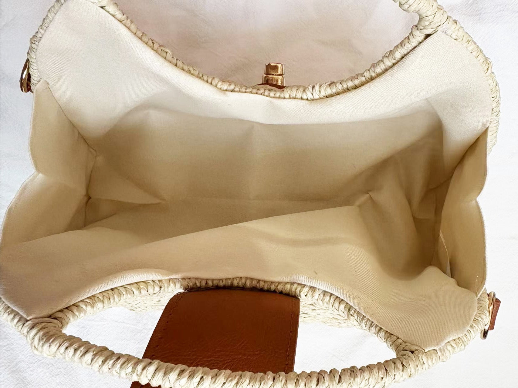 Women's Large Capacity Boho Woven Crossbody Bag-Beige-Free Shipping Leatheretro