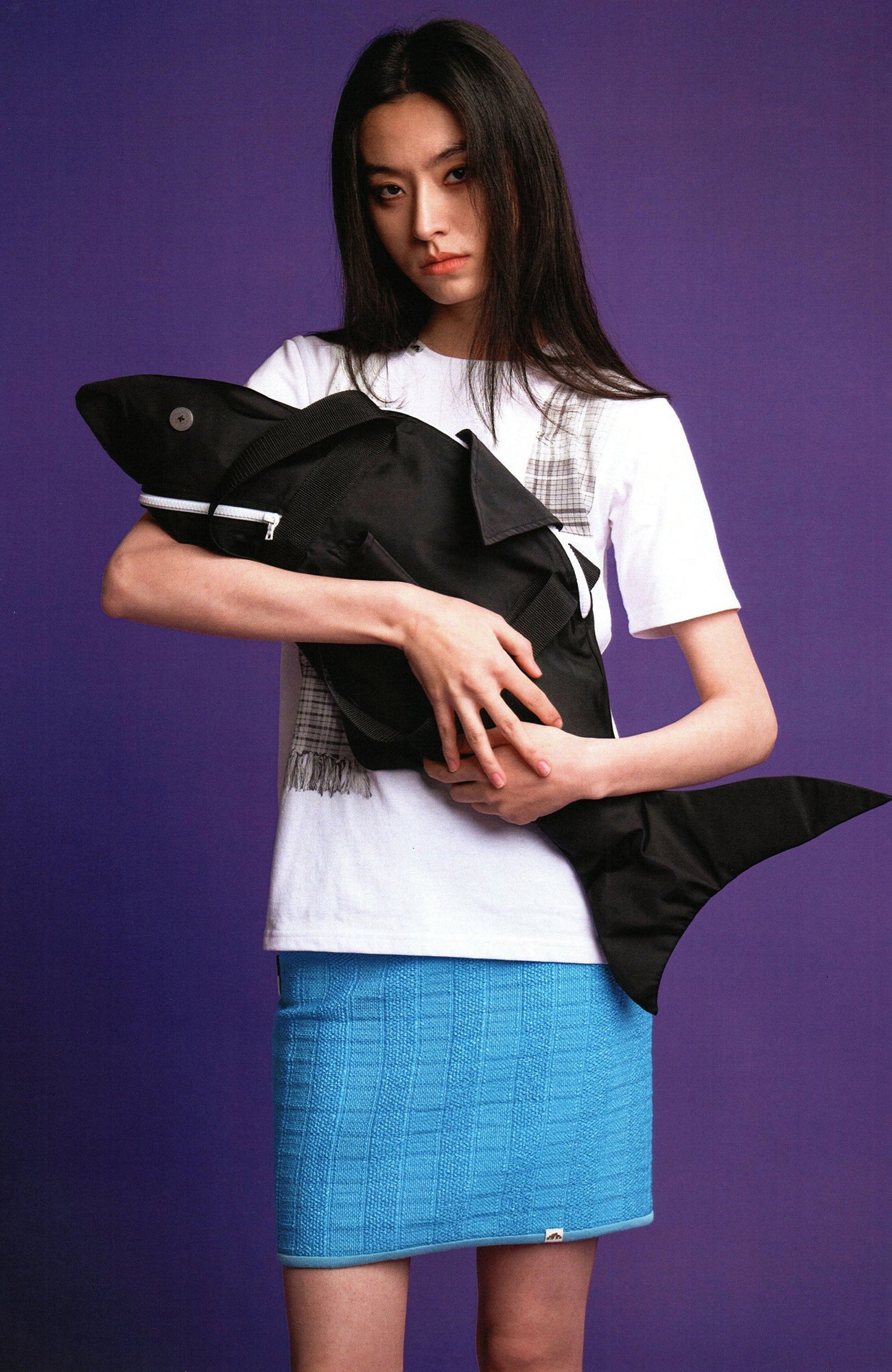 URBAN+FOREST Shark-Shaped Shoulder Bag-Bag-One Size-Yellow-Free Shipping Leatheretro