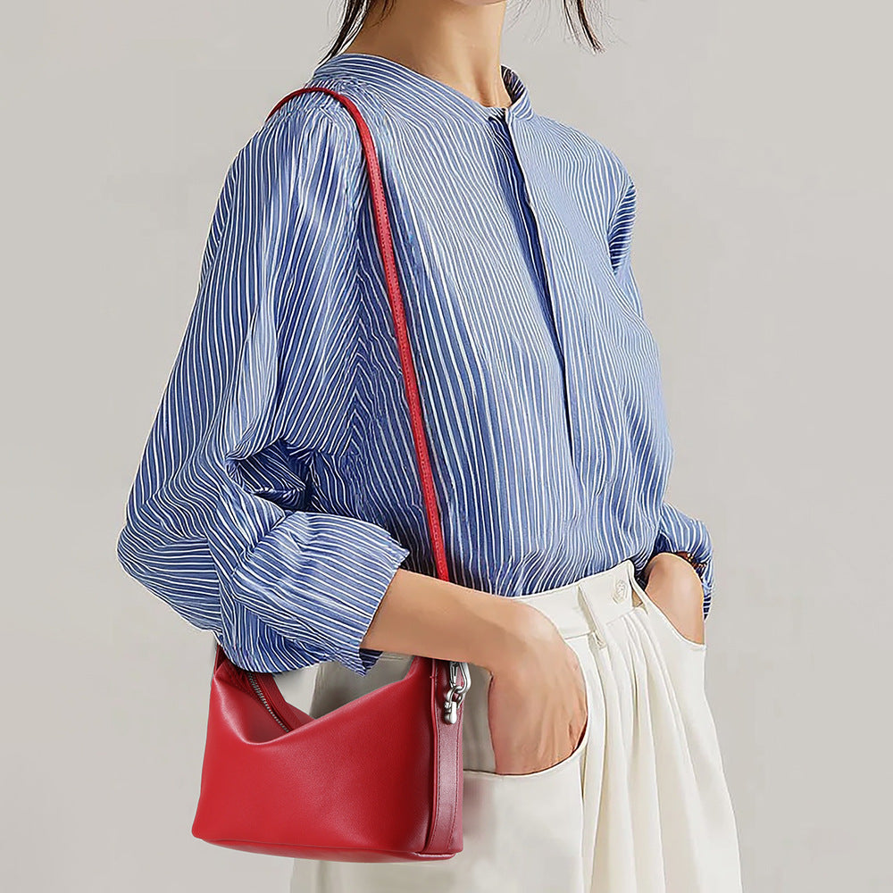 Luxury Women's Leather Crossbody Bag-crossbody bags-brown-Free Shipping Leatheretro