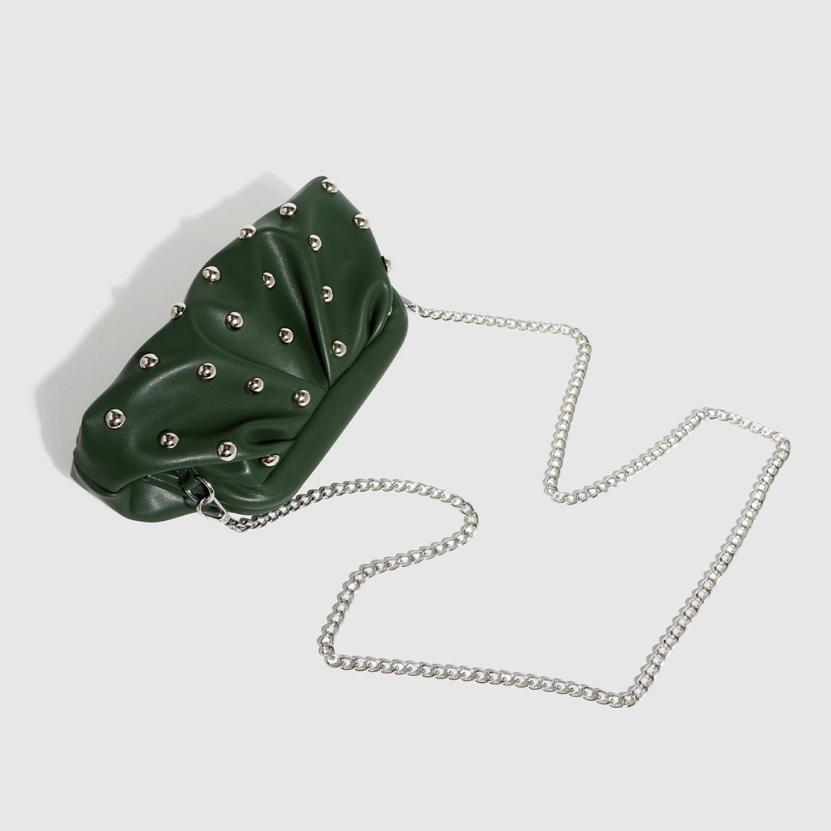 Women's Pleated Dumpling Bag-Black-Free Shipping Leatheretro