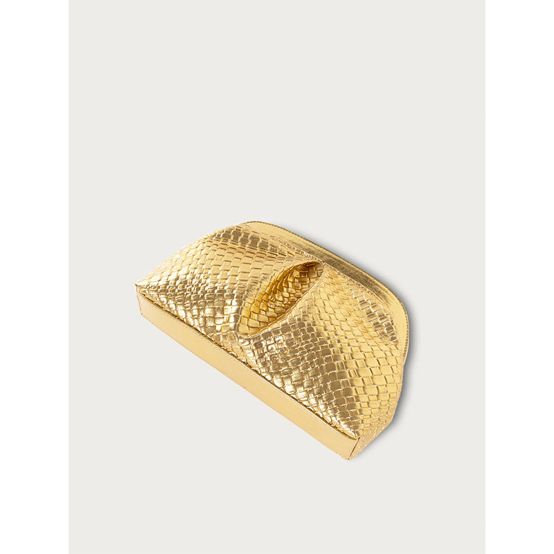 Wrinkle Dumpling Bag – Versatile Knit Shoulder Bag & Crossbody Purse-gold-28x19x5CM-Free Shipping Leatheretro