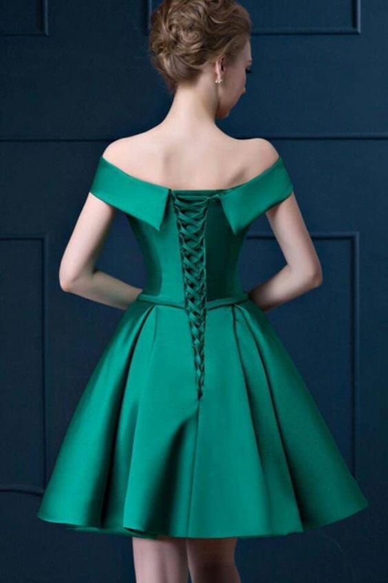 Elegant Fashion Mini Party Dresses-Dresses-Green-S-Free Shipping Leatheretro