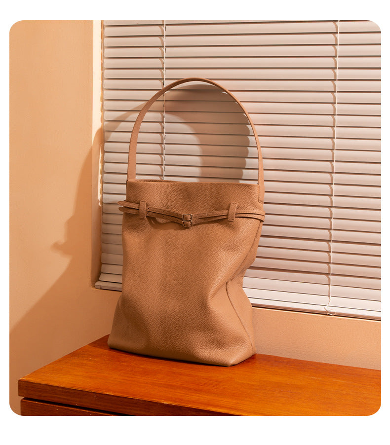 Premium Genuine Top-Grain Leather Handbag-Handbags-White-Free Shipping Leatheretro