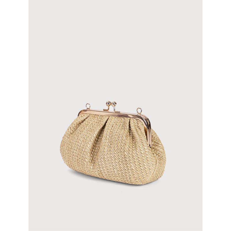 Premium Woven Women's Shoulder Bag-apricot-Free Shipping Leatheretro