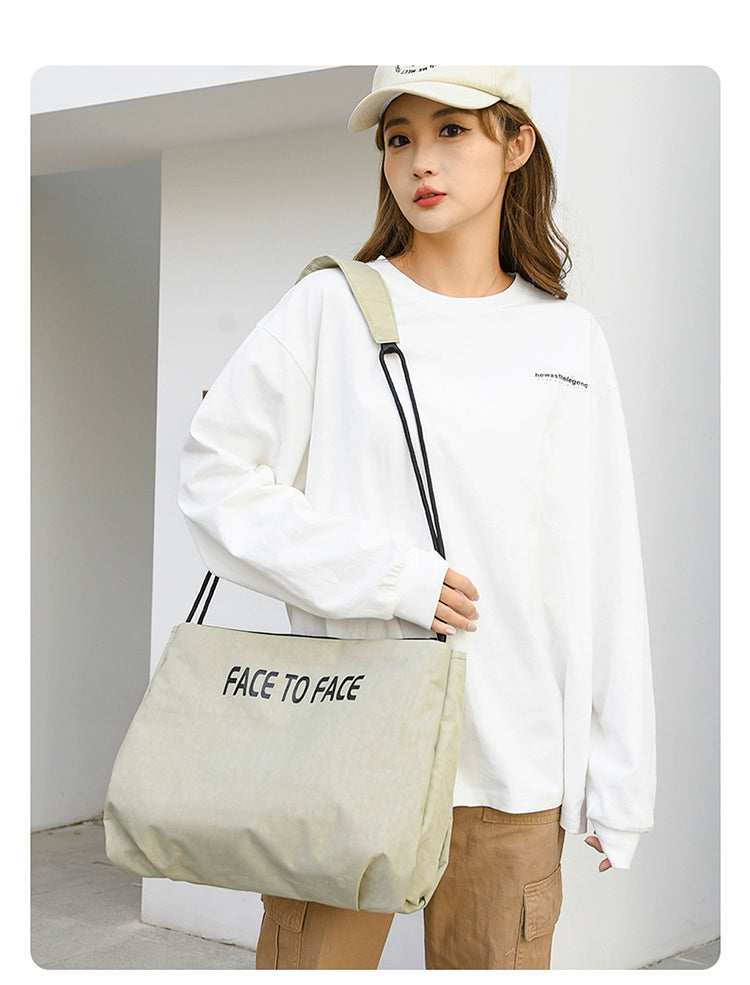 BOOM AB Side The Versatile Voyager: Reversible Tote & Crossbody Bag-Yellow Gray-Large-Free Shipping Leatheretro