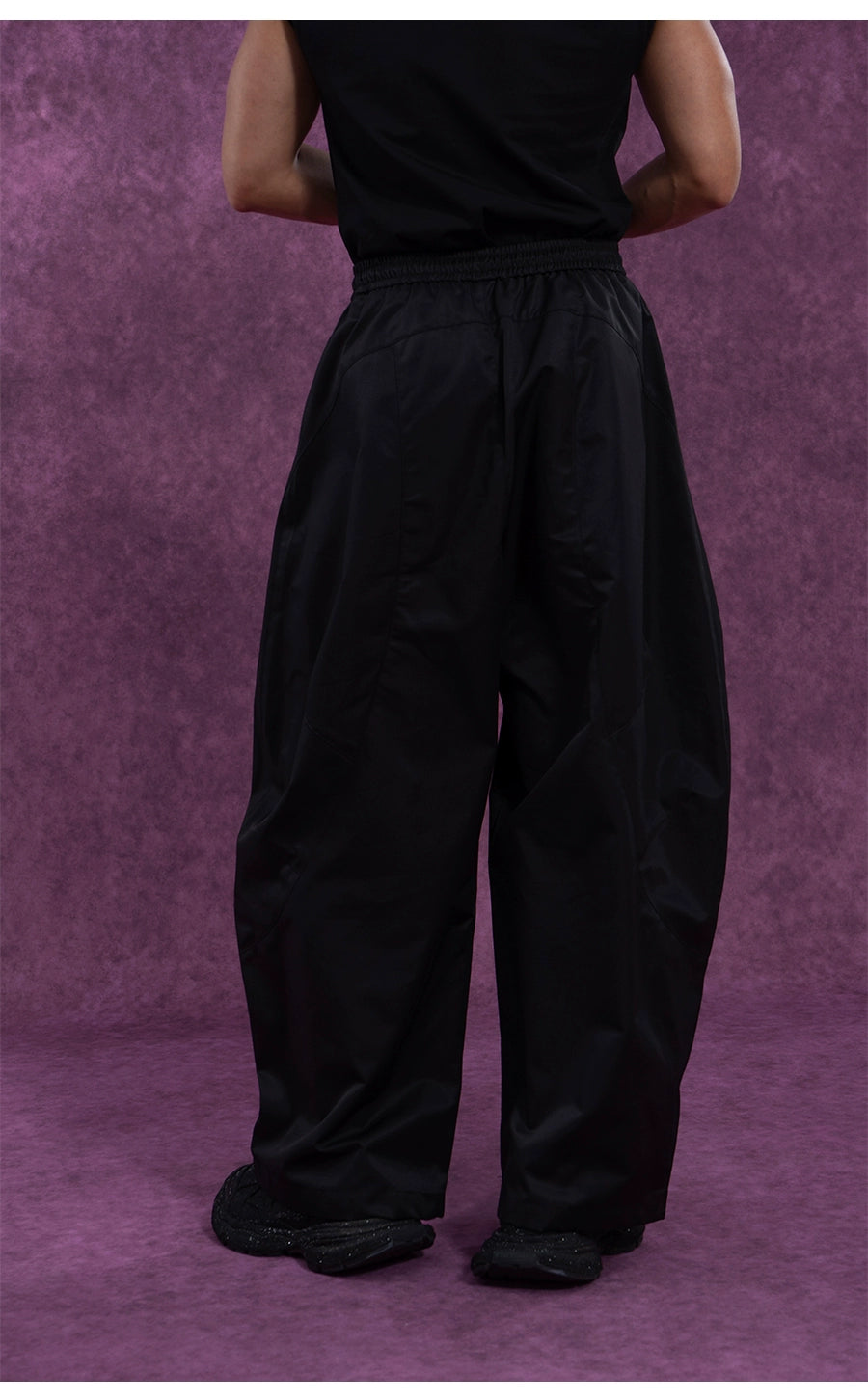 CLP Men's Wide Leg Cargo Joggers-White-M-Free Shipping Leatheretro