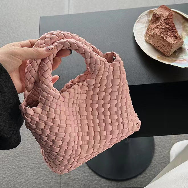 Handwoven Mini Bag – Stylish Tote Handbag-Fruit Green-Free Shipping Leatheretro