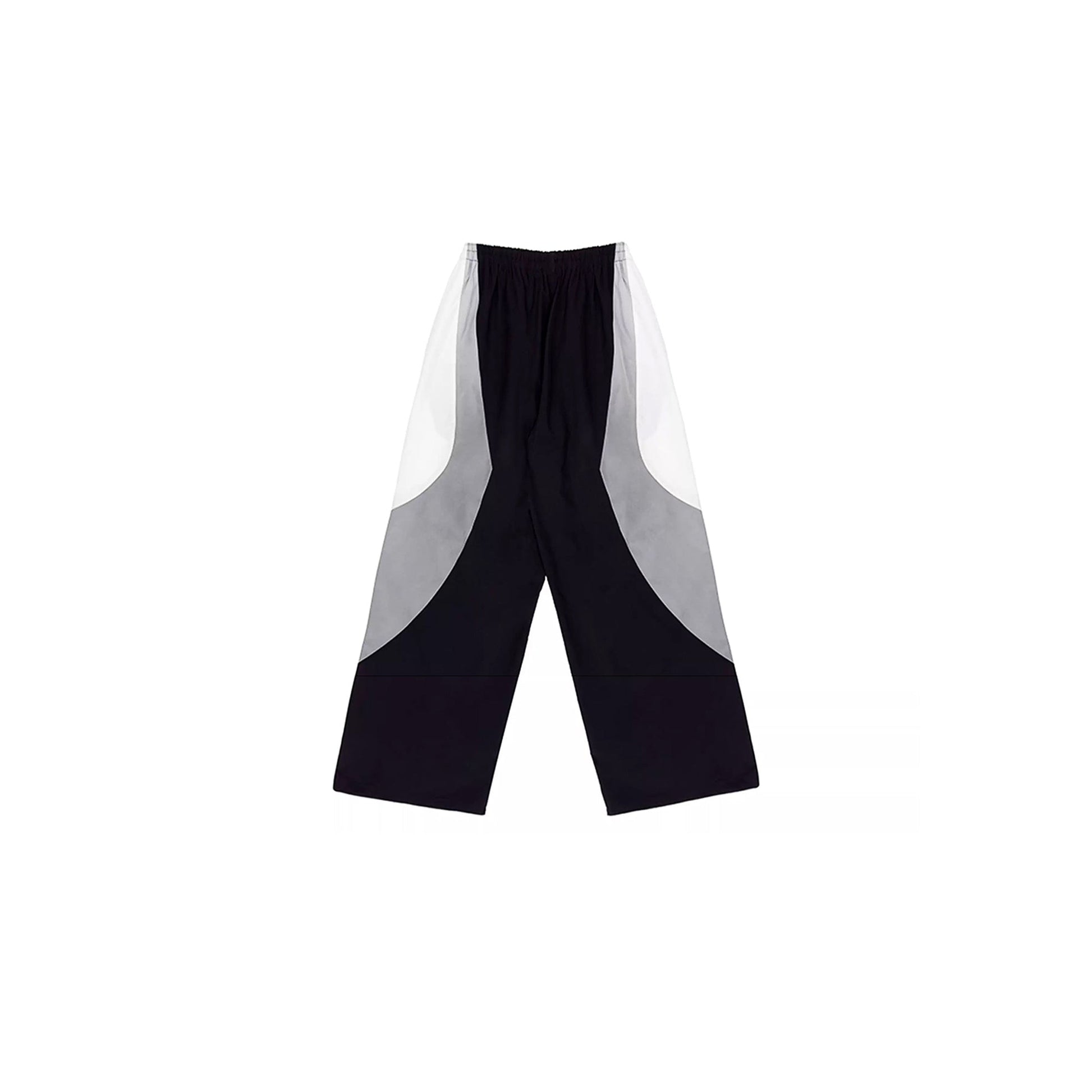 MIICHOUS Arc Contrast Panel Embroidered Track Pants-Pants-S-Free Shipping Leatheretro