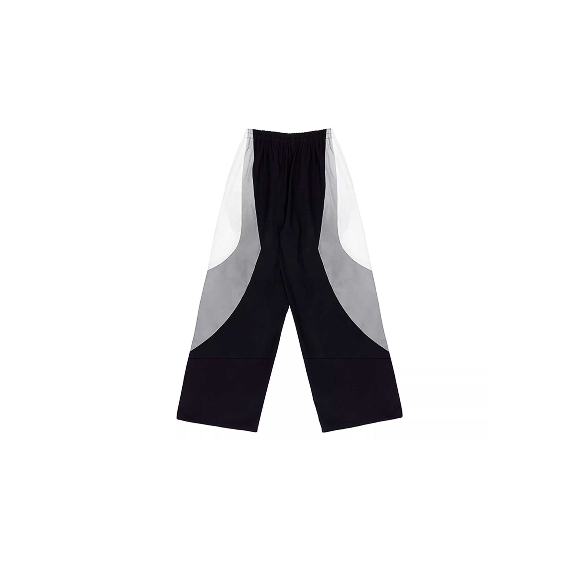 MIICHOUS Arc Contrast Panel Embroidered Track Pants-Pants-S-Free Shipping Leatheretro