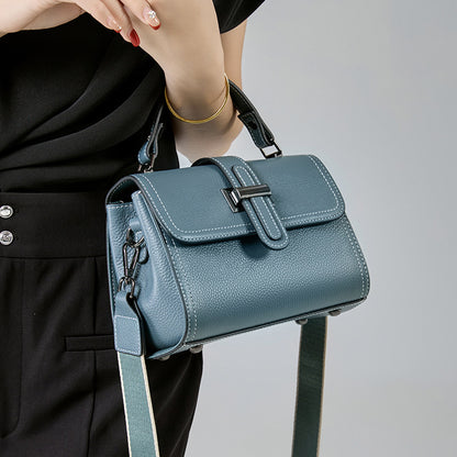 Genuine Leather Crossbody Bag for Women-Handbags-White-Free Shipping Leatheretro