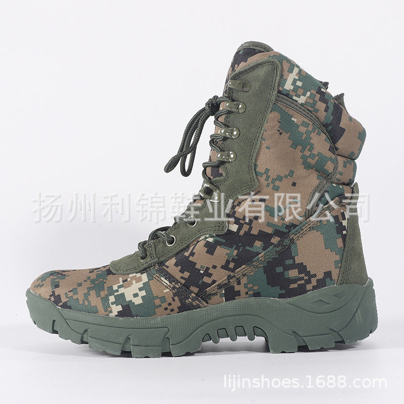 Men Outdoor Camouflage Hiking Tactical Boots-boots-A-39-Free Shipping Leatheretro