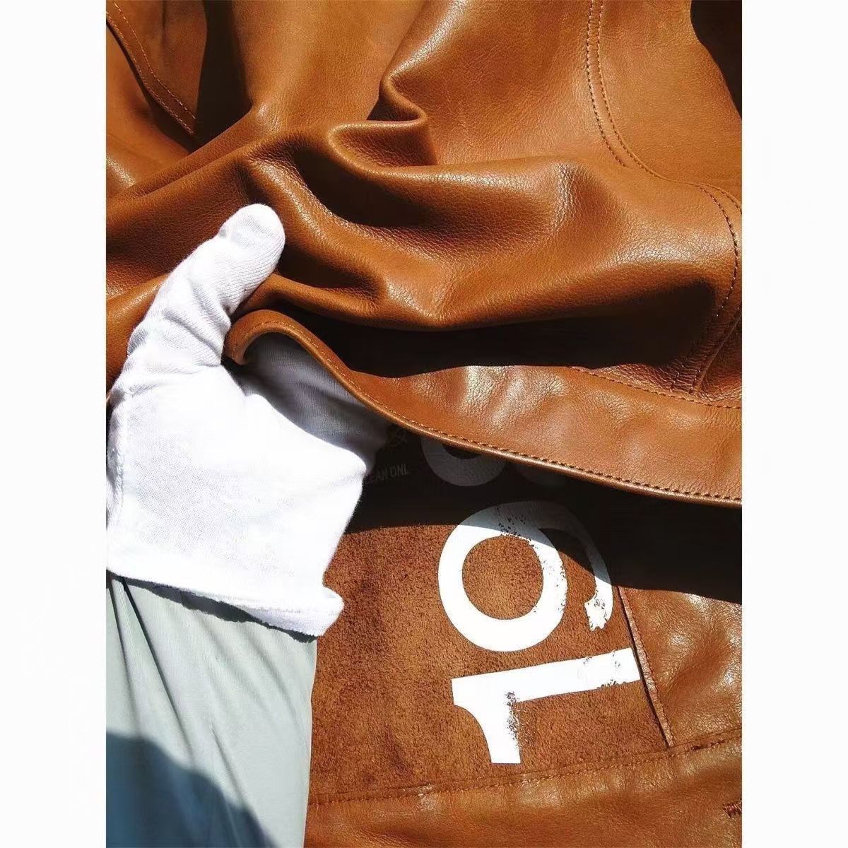 Men’s Western Cowboy Vintage Workwear Leather Jacket-Coffee-M 45-55kg-Free Shipping Leatheretro