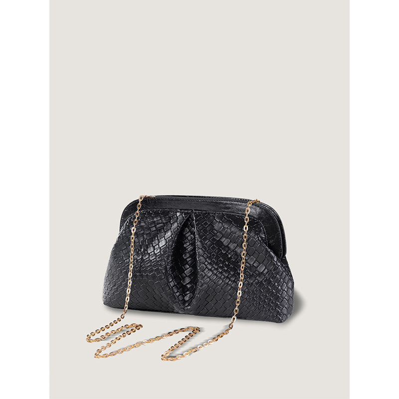 Wrinkle Dumpling Bag – Versatile Knit Shoulder Bag & Crossbody Purse-gold-28x19x5CM-Free Shipping Leatheretro