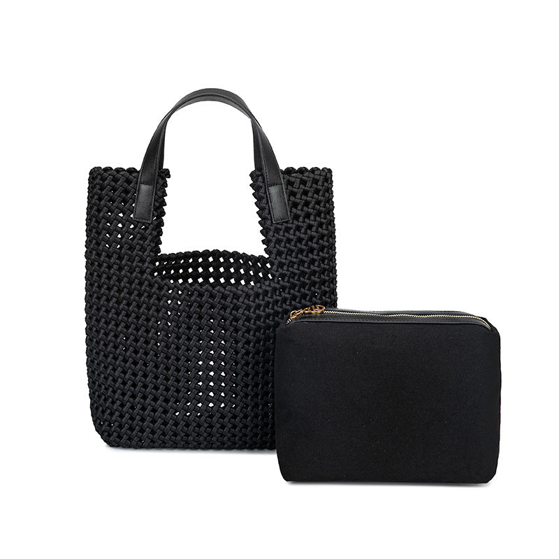 Stylish Hollow-Out Shoulder Bag for Women-Tote Bags-Black-Free Shipping Leatheretro