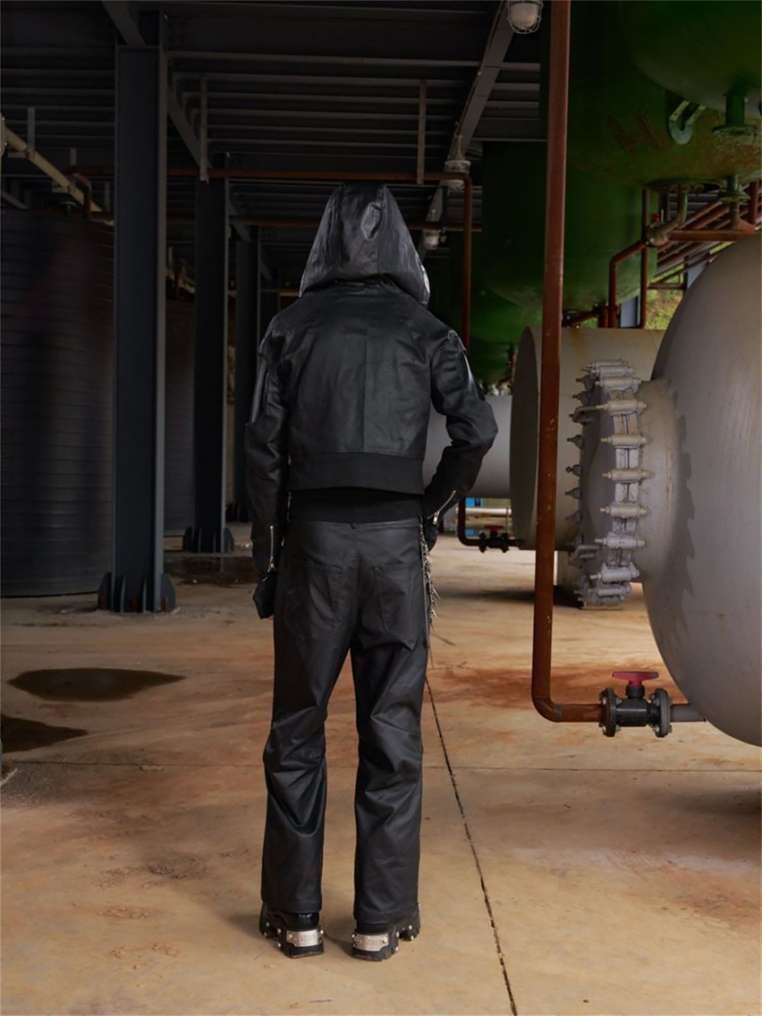 RECOVER ZONE Distressed Rivet PU Cropped Jacket-Jacket-S (Preorder)-Free Shipping Leatheretro