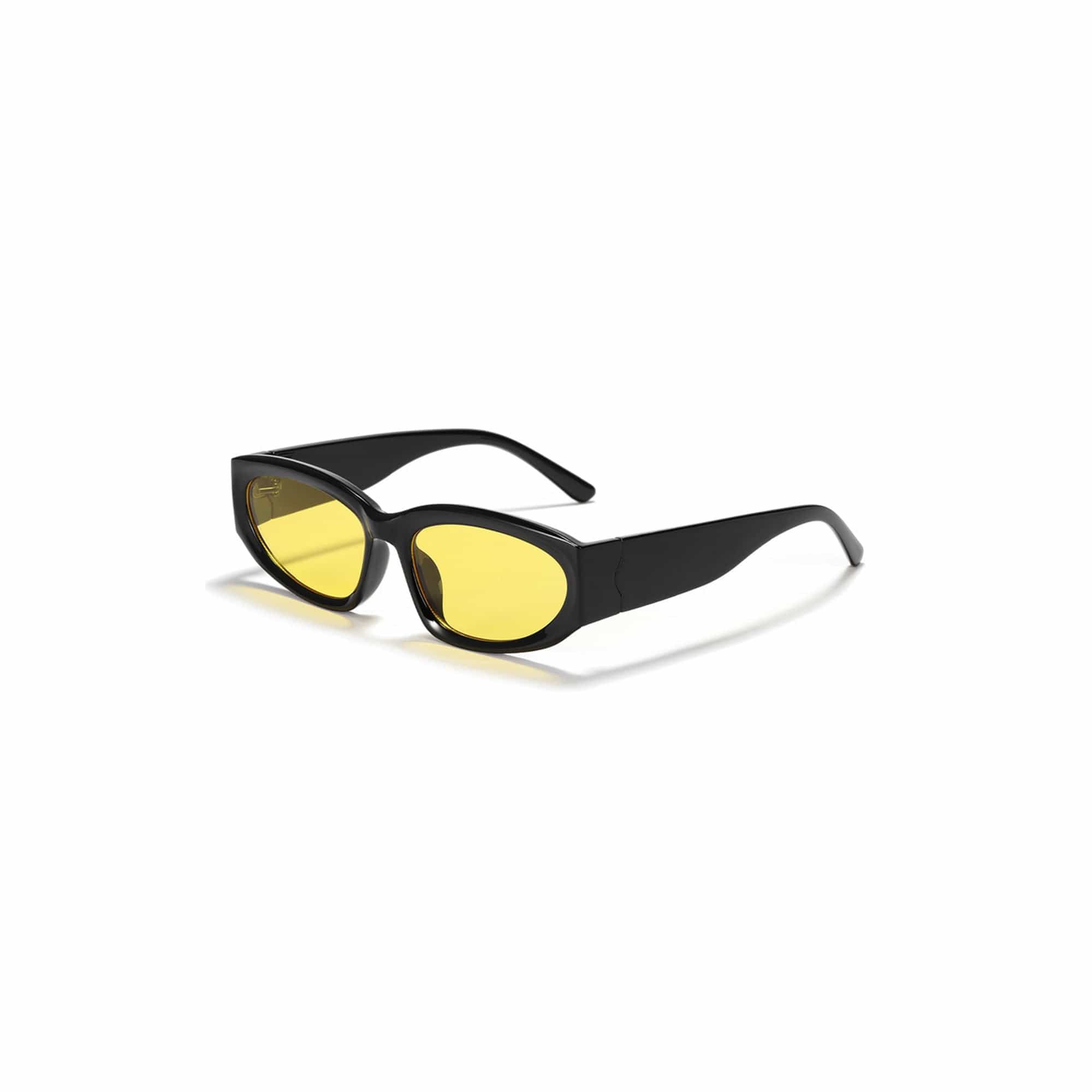 DAMAGE ASIA OPTICALS The Silver Sunglasses-Sunglasses-One Size-Yellow-Free Shipping Leatheretro