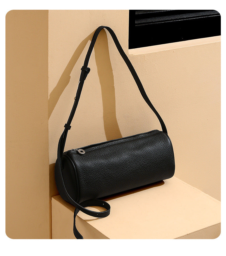 Women's Genuine Leather Tote Bag-Shoulder Bags-China Red-Free Shipping Leatheretro