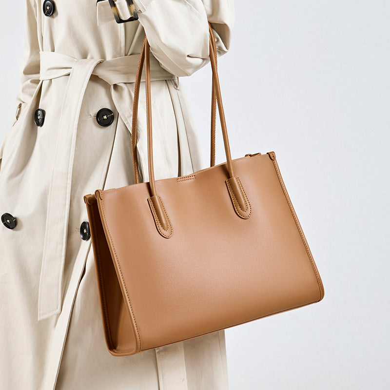 Design Genuine Leather Tote Bag-Handbags, Wallets & Cases-A-Free Shipping Leatheretro