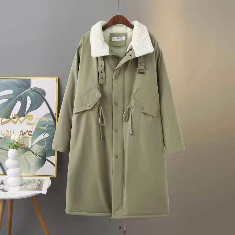 Fashion Winter Warm Long Overcoats for Women-Outerwear-Green-XS 40-50 kg-Free Shipping Leatheretro