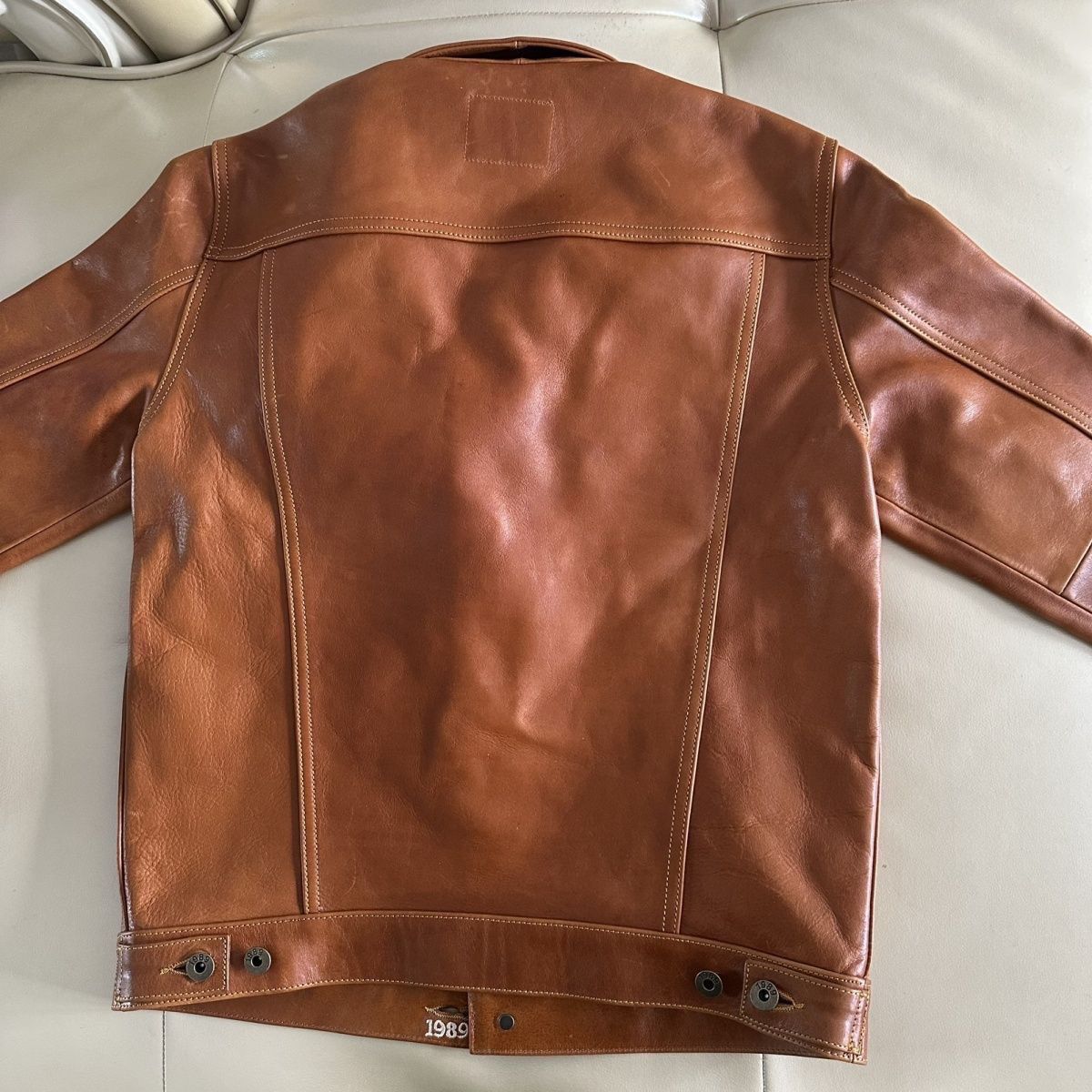 Men’s Western Cowboy Vintage Workwear Leather Jacket-Coffee-M 45-55kg-Free Shipping Leatheretro