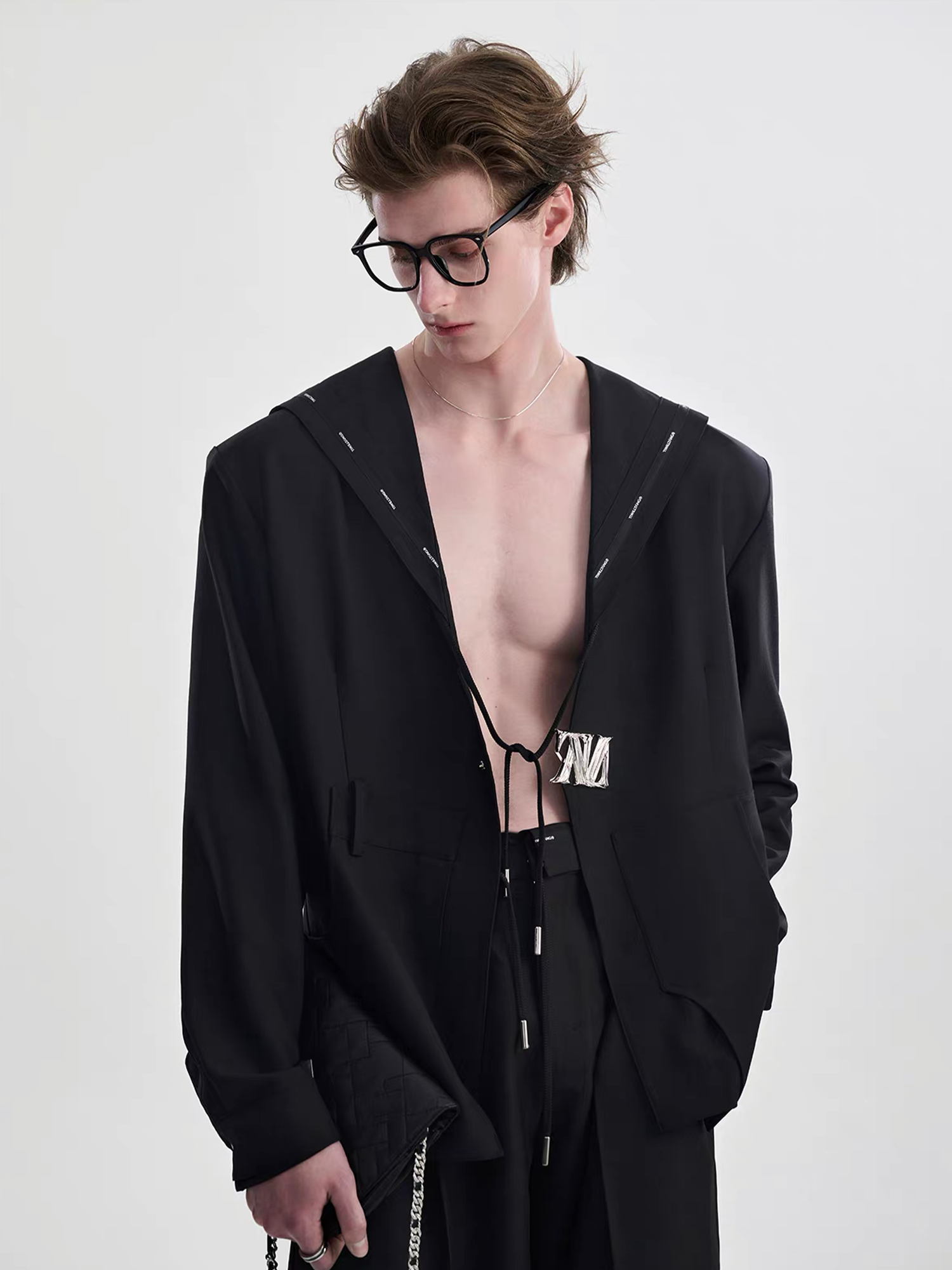 TIWILLTANG Minimal Sailor Collar Shirt-Shirt-S-White-Long-Free Shipping Leatheretro