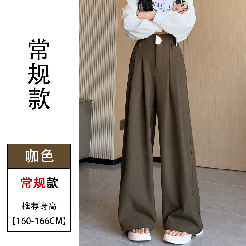 Casual High Waist Loose Long Straight Pants-Pants-Black-S-Free Shipping Leatheretro