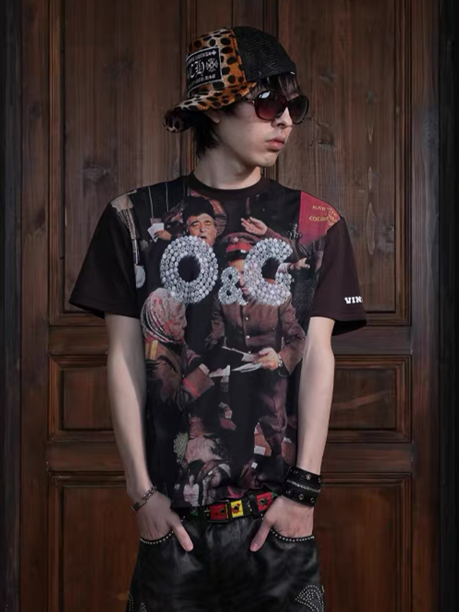 VINKID Diamond War Graphic T-Shirt-T Shirt-S-Free Shipping Leatheretro