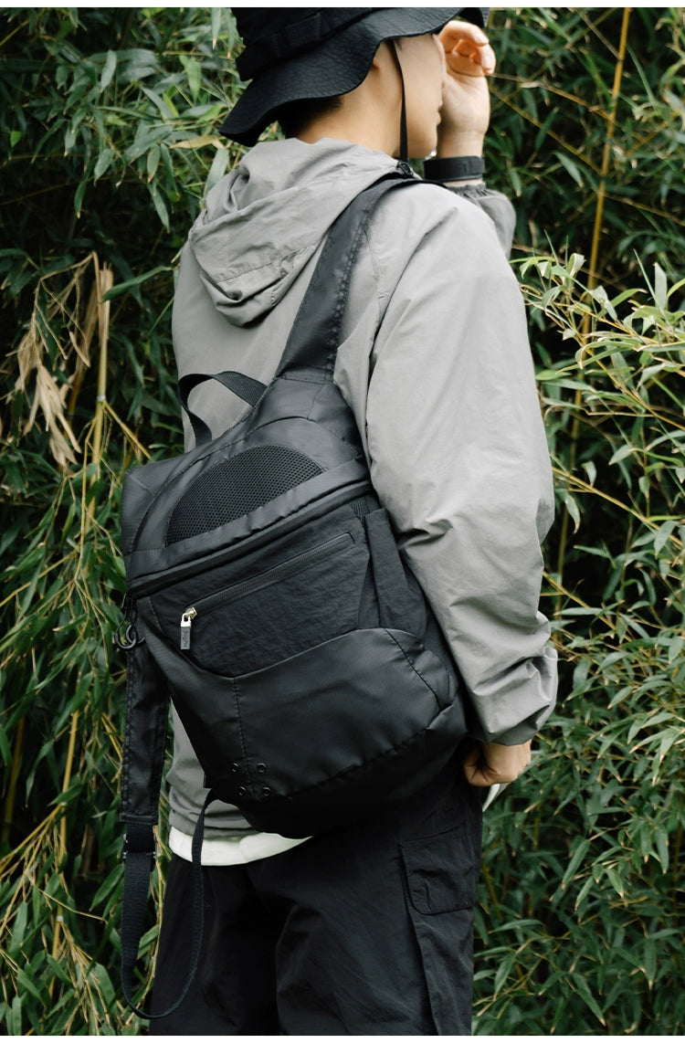 BOOM Unisex Lightweight Hiking Backpack-Black-Free Shipping Leatheretro