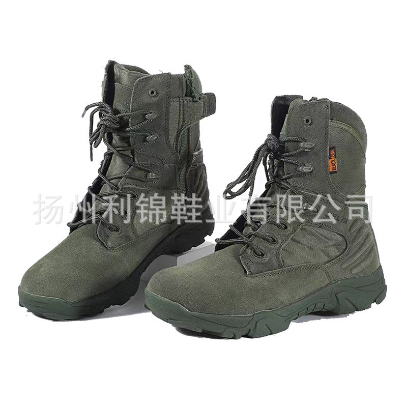 Durable Hiking Boots Sand Tactical Shoes for Men-boots-Green-39-Free Shipping Leatheretro