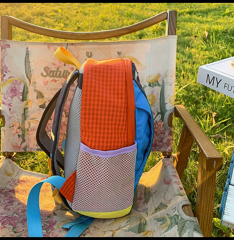 BOOM Color-Block Lightweight Outdoor for Sports & Hiking Backpack-As Photo-Free Shipping Leatheretro